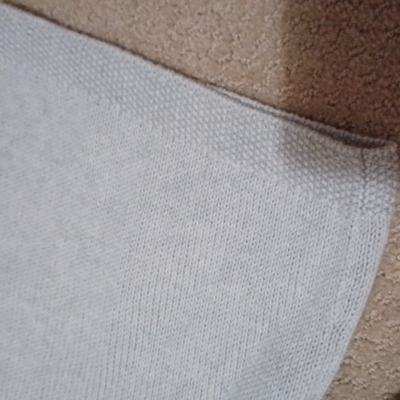 Theory Gorgeous Heather grey cotton cashmere funnel neck Sweater S Excellent - Picture 6 of 11